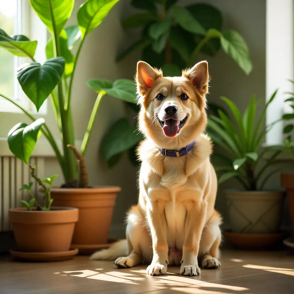 Parlor palm in modern container